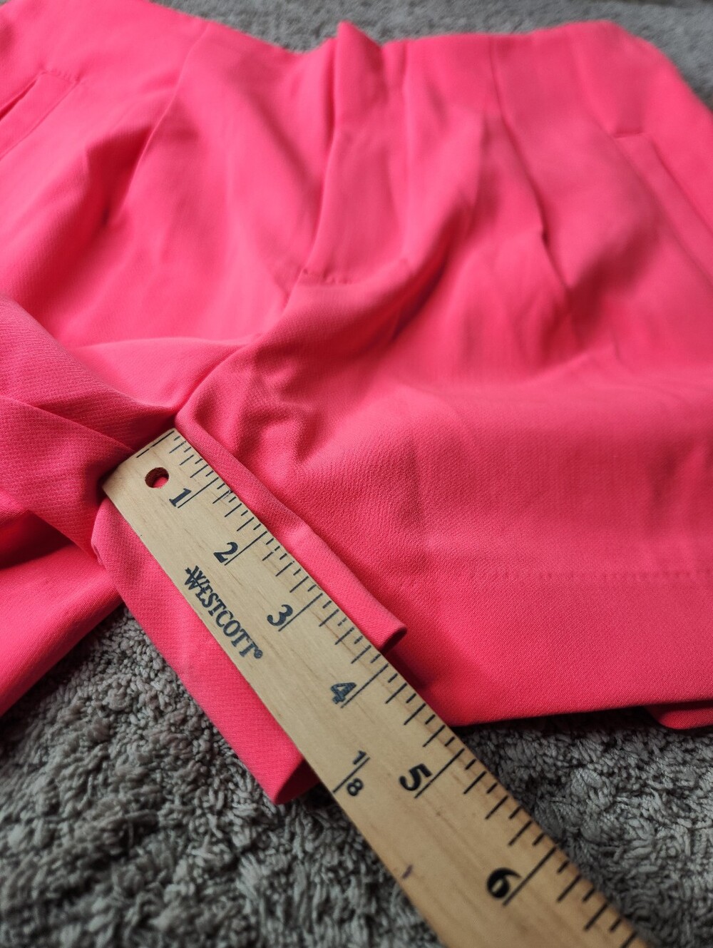 Women's High-Rise Tailored Shorts - A New Day Pink 6/4" Inseam - Picture 8 of 10